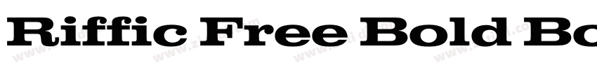 Riffic Free Bold Bol字体转换